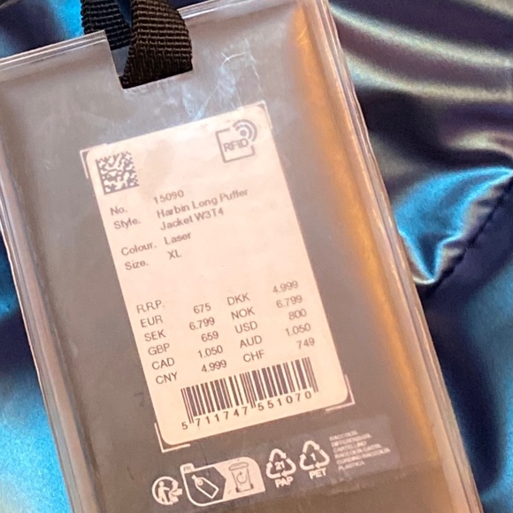 XL Rains Puffer Jacket (Laser) - Picture 3 of 4